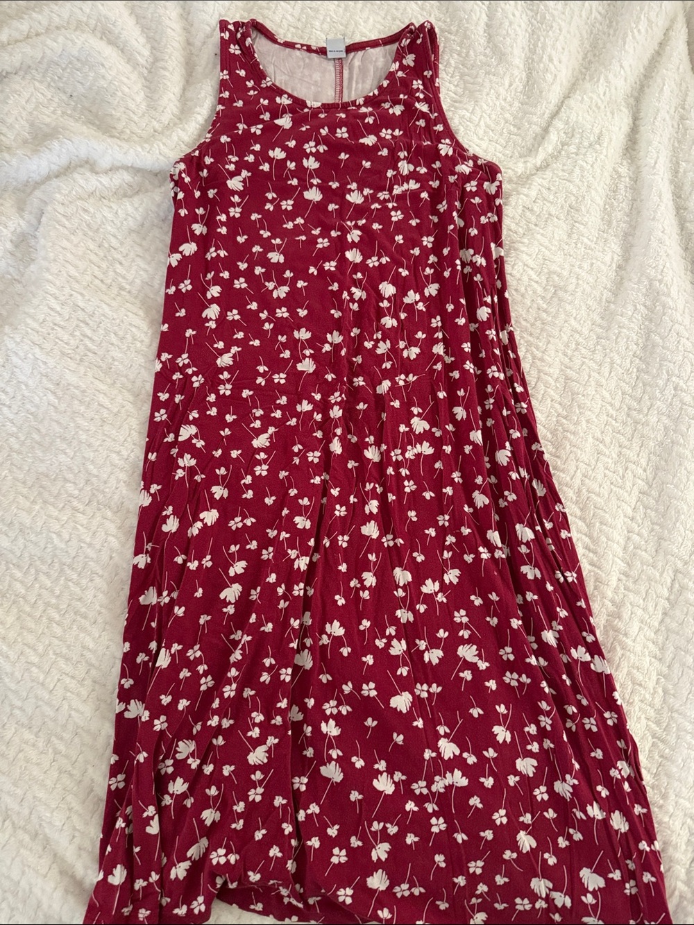 5 x $25 Old Navy Red Floral Sleeveless Maxi Dress - Picture 1 of 1